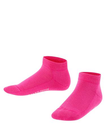 FALKE Unisex Kids Family Trainer Socks Sustainable Cotton Black Grey More Colours Thin Ankle Socks For Boys Or Girls Summer Or Winter Plain Pattern For School Or Casual Looks 1 Pair 27-30 Pink (Gloss 8550)