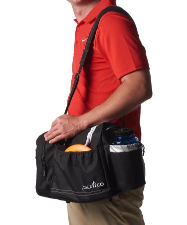 Athletico Disc Golf Bag - Holds 10-14 Discs, Water Bottle & Accessories - Black - Buy Online on SooperMarket.com