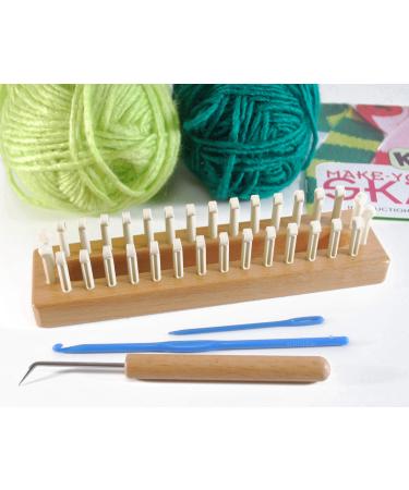 Authentic Knitting Board Skarf Kit/Yarn, Lime Green KK6420