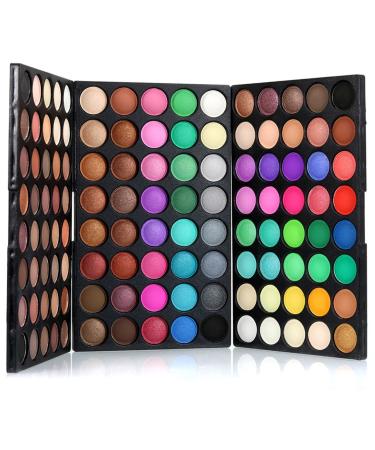 120 Colors Glitter Eyeshadow Palette - Long Lasting Waterproof & Highly Pigmented - All-in-One Makeup Kit & Holiday Gift Set for Women & Girls - Buy Online on SooperMarket.com