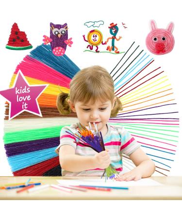 Bofoho 500pc Art Crafts Wax Yarn Sticks Non-Toxic Bendable Sticky Material in Bulk. Perfect Handicraft Gift  Entertainment for Teen Student DIY Project