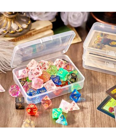 Qeirudu 24 Pcs Mixed Sizes Rectangle Mini Plastic Containers - 4 Mixed Small Craft Storage Boxes with Hinged Lids Clear Bead Organizer for Jewelry Findings  Office Supplies and Game Pieces 24 pcs ( 4 Mixed Size ) - Buy Online on SooperMarket.com