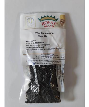 100% Pure Ground Vanilla Powder - Vanilla Pods Ground 50g | Premium Quality for Baking & Cooking - Buy Online on SooperMarket.com