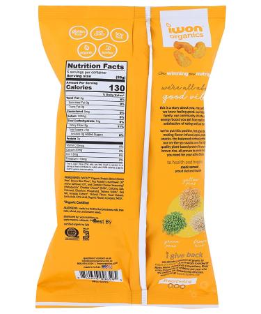 Iwon Organics Cheddar Cheese Protein Puffs - 5oz Organic Snack - Buy Online on SooperMarket.com