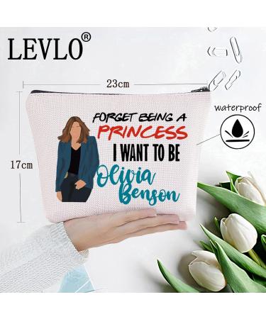 Levlo Order Law TV Show Cosmetic Bag - Perfect Gift for Olivia Benson Fans | Zippered Makeup Bag - Buy Online on SooperMarket.com