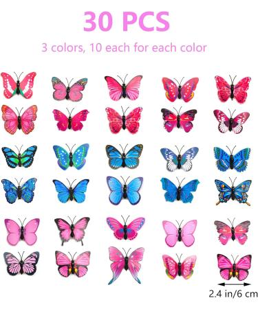 30 Pieces Butterfly Hair Clips 3D Butterfly Hair Clip Glitter Hair Clips Women Girls Cute Hair Pins Hair Clip Colourful Hair Clips Hair Pins Kids Hair Clips Accessory Set - Buy Online on SooperMarket.com