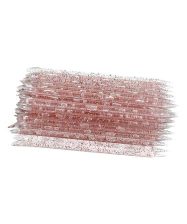 50 Pcs Crystal Cuticle Sticks Double Heads Cuticle Pushers Sticks Remover Nail Art Manicure Pedicure Tools (Red)