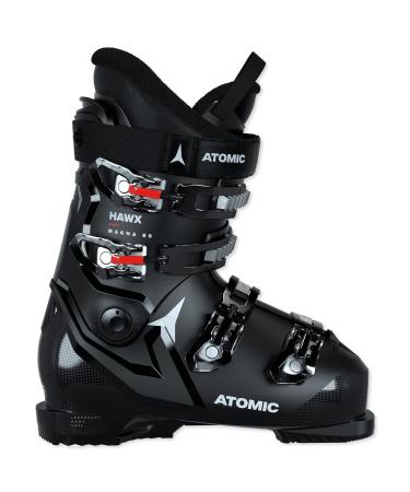 Atomic hawx magna 80 ski boots - alpine ski boot for adults in black/white/red - 102mm wide fit - stable prolite construction - memory fit for precise seat black white red 26/26.5