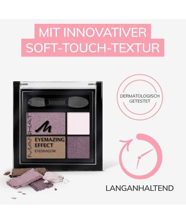Manhattan Eyemazing Effect Eyeshadow Palette - 4 Shimmering Smokey Eye Colors | Fancy Nudes 60m - 1 Pack for Stunning Makeup Looks - Buy Online on SooperMarket.com
