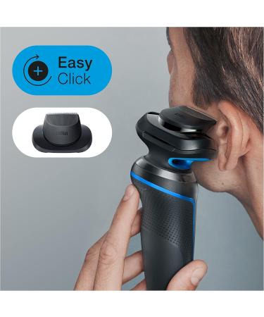 Buy Braun Series 5 CS Razor for Men - Electric Shaver with 3 Flexible Blades & Beard Trimmer | M4500CS Turquoise & 53B Black - International Shipping Available - Buy Online on SooperMarket.com