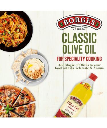 Borges Classic Olive Oil Edible Premium Grade Ideal For Specialty cooking Mediterranean dishes like pizza pasta Healthy Cooking Oil For Daily Use - 2L - Buy Online on SooperMarket.com