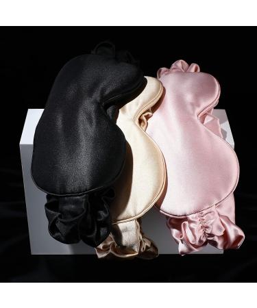 FRESHME 100% Blockout Mulberry Silk Sleep Mask - Soft Luxury Eye Shade for Sleeping, Travel, Yoga - Elastic Eye Blinder Blindfold - Buy Online on SooperMarket.com