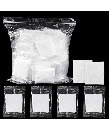 (100 Count) Kheoxusa Individually Wrapped Cotton Individually Wrapped Cotton Pads Individually Wrapped Cotton Rounds Cotton Pad for Face Individual Wrap Hotel Personal Care Kit Cotton Pads-Rectangular