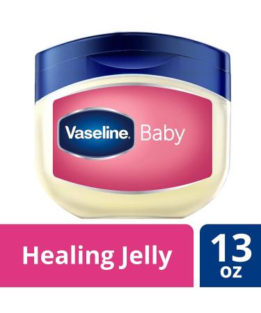 Vaseline 100% Pure Petroleum Jelly Baby 13 oz (Pack of 3) - 3 Pack Baby Skin Care Essentials - Buy Online on SooperMarket.com