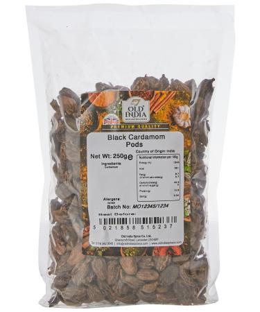 Old India Black Cardamom Pods 250 g 250 g (Pack of 1)