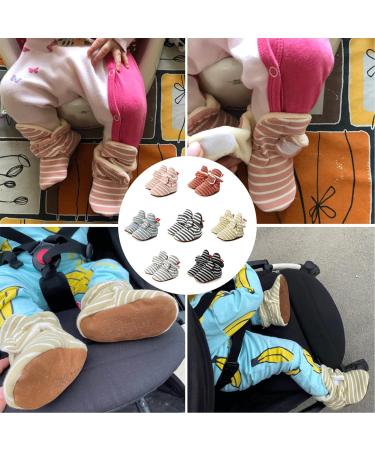 TMEOG Baby Booties - Infant Boots for Boys & Girls 0-18 Months - Black Striped - Size 0-6 Months - Buy Online on SooperMarket.com