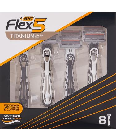 BIC Flex 5 Men's 5-Blade Disposable Razors - 8-Count Pack for Smooth & Comfortable Shave - Buy Online on SooperMarket.com