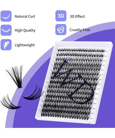 300PCS CC Curl 40D 0.07mm 8-16mm Cluster Lashes Extension - DIY Eyelashes at Home - Buy Online on SooperMarket.com
