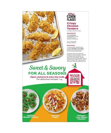 Kellogg's Corn Flakes Cereal 12oz Box - Fat Free, 8 Vitamins, Large Size - Buy Online on SooperMarket.com