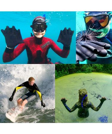 DarkFin Webbed Power Swimming Gloves (1 Pair) for Men and Women - Ideal for Scuba Diving, Snorkeling, Spearfishing, Surfing - Black, Medium/Large - Buy Online on SooperMarket.com