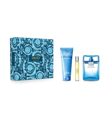 Versace EAU FRAICHE 3 PIECE GIFT SET - 3.4 OZ EAU DE TOILETTE SPRAY