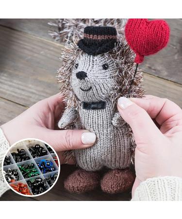 600pcs Colored Safety Eyes & Noses for Amigurumi | Plastic, 6mm-14mm, Assorted Colors - Buy Online on SooperMarket.com