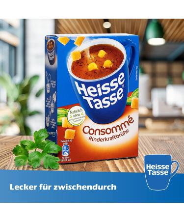 Erasco Cup Consomm - Beef Broth 12x21.3g | Premium International Shipping & Flavorful Savory Taste - Buy Online on SooperMarket.com