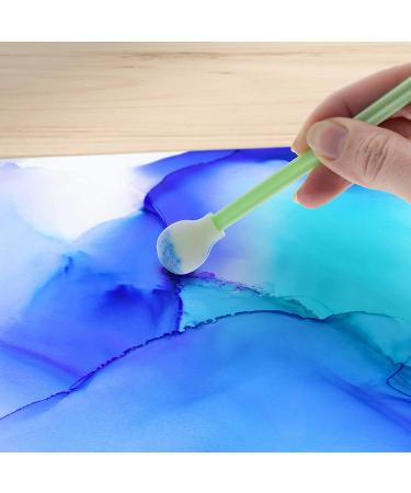 U.S. Art Supply Alcohol Ink Blending Swabs - Foam Tip Brushes for Mixing, Blending, and Lift Ink on Yupo Paper and Craft Mediums - Buy Online on SooperMarket.com