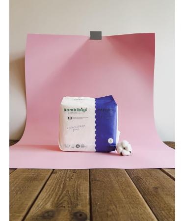 Buy Bambibo Baby Diapers Size 3 (6-11 kg) - Organic Cotton Moisture Indicator 78 Disposable Diapers - Eco-Friendly Shipping Worldwide - Buy Online on SooperMarket.com