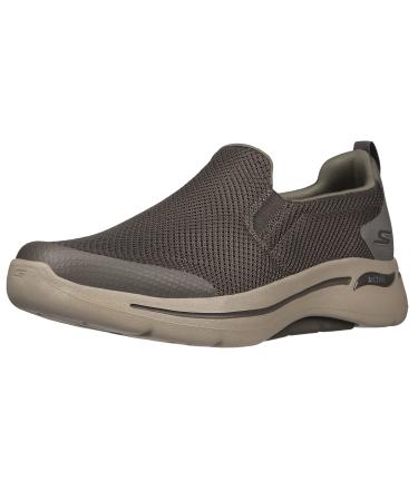 Skechers Men's Gowalk Arch Fit-Athletic Slip-on Casual Loafer Walking Shoe Sneaker 10.5 X-Wide Taupe