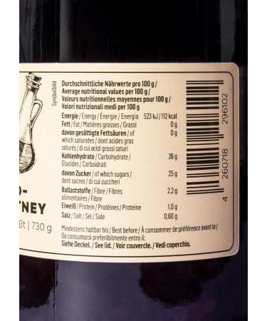 KoRo Balsamic Onion Chutney (4 x 730g) | Sweet & Sour Caramelized Onion Sauce with Agave Syrup - International Shipping Available - Buy Online on SooperMarket.com