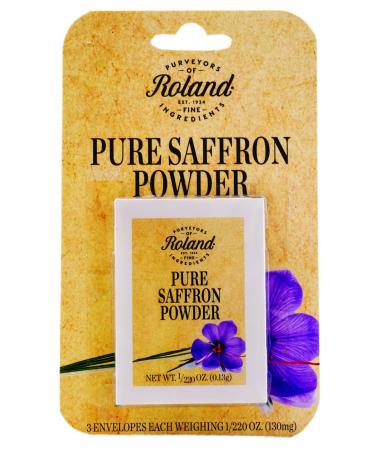 Roland Foods Pure Saffron Powder, Specialty Imported Food, 0.5-Gram Box
