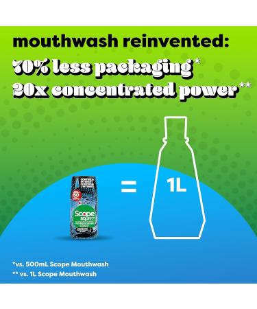 Crest Scope Squeez Mouthwash Concentrate Cool Peppermint Flavour 50mL Bottle Equal Uses up to 1L Bottle *vs 1L Scope Outlast Mouthwash Squeez to Control the Strength - Buy Online on SooperMarket.com