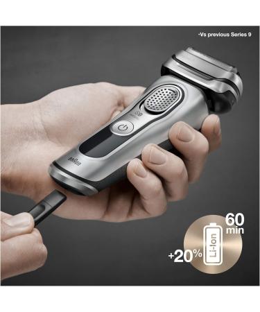 Braun Series 9 9376Cc Latest Generation Electric Shaver Rechargeable & Cordless Electric Razor for Men - Clean&Charge Station Fabric Travel Case 1 Count - Buy Online on SooperMarket.com