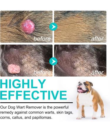 Tioueo Dog Skin Tag Remover Cleaner Dog Wart Remover - Effective & Safe Solution for Canine Wart Skin Tags Corns Callus Painless and No Harm Wart Removal - Buy Online on SooperMarket.com