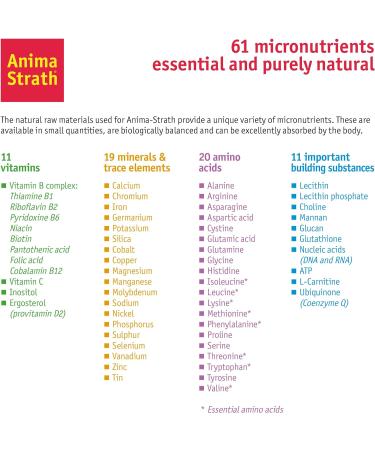 Anima-Strath Natural Food Supplement for Dogs & Cats | Immune System & Digestive Care with 61 Vital Nutrients Vitamins Minerals Amino Acids & Prebiotic Qualities | BARF Diet Food Topper (250 ml) Herbal 250 ml (Pack of 1) - Buy Online on SooperMarket.com