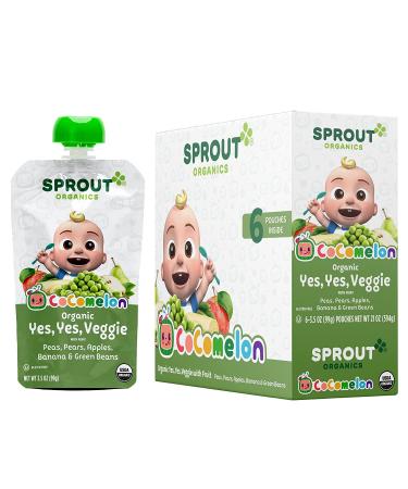 CoComelon Sprout Organic Baby Food Toddler Pouches - Veggie, Fruits, Grains 3.5 Oz (Pack of 12) - Buy Online on SooperMarket.com