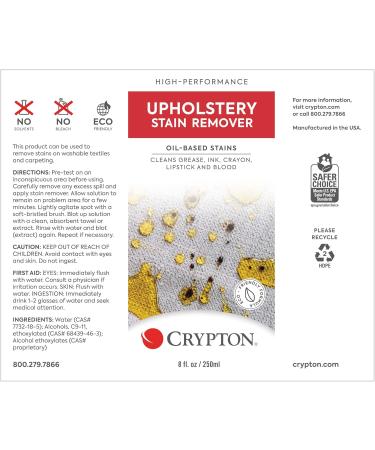 Crypton Upholstery Gold & Purple Stain Remover Kit with Odor Out Deodorizer - 8 fl. oz. | International Shipping Available - Buy Online on SooperMarket.com
