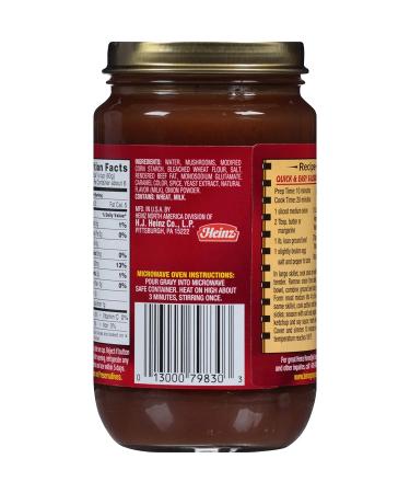 Heinz Homestyle Mushroom Gravy 12 oz Jars - Pack of 12 | Delicious and Savory Gravy for Your Meals - Buy Online on SooperMarket.com