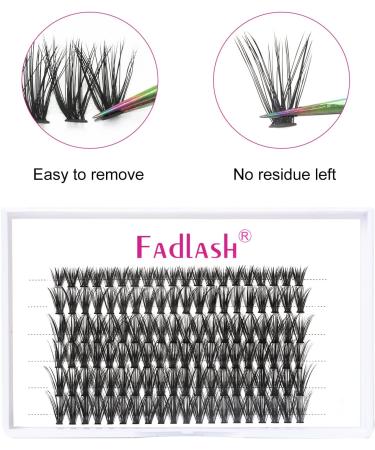 Fadlash Cluster Eyelashes Extension 40 Root 0.07mm D Curl 14mm | DIY Individual Lashes | Self-Application Extensions - Buy Online on SooperMarket.com