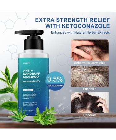 Ketoconazole Shampoo for Dandruff - Extra Strength Antifungal Treatment for Men & Women | Psoriasis & Dermatitis Care - Buy Online on SooperMarket.com