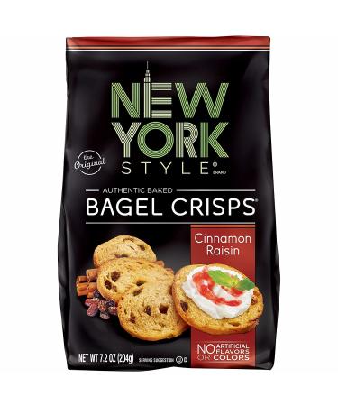 New York Style Cinnamon Raisin Bagel Crisps, 7.2 oz (Pack of 3) - Perfect Party Time Snacks - Buy Online on SooperMarket.com
