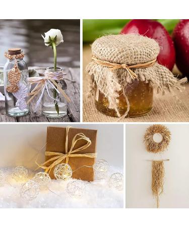 Anvin 2 Rolls Natural Raffia Paper Ribbon Matte Twine Raffia Ribbon Paper Decorative String for Festival Gift Wrapping  Crafts and DIY 1/4 Wide by 330 Feet Each Roll (Natural Color) - Buy Online on SooperMarket.com