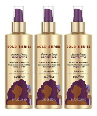 Pantene Gold Series Thermal Heat Protector 6.4oz Pump (190ml) - 3 Pack - Buy Online on SooperMarket.com