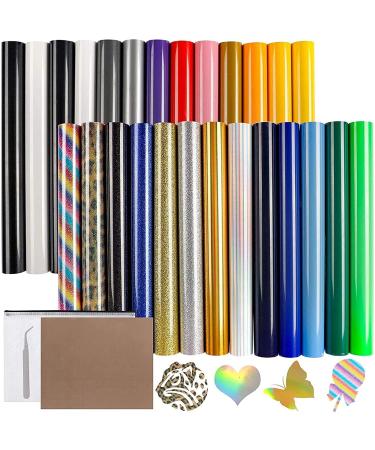 HTV Vinyl Bundle 26pcs Iron on Vinyl