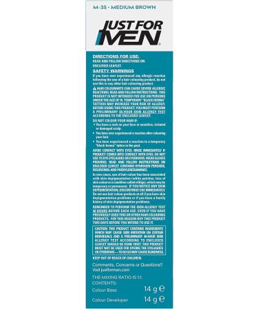 Just For Men M35 Medium Brown Moustache & Beard Dye - Eliminates Grey, Thicker & Fuller Look - Buy Online on SooperMarket.com