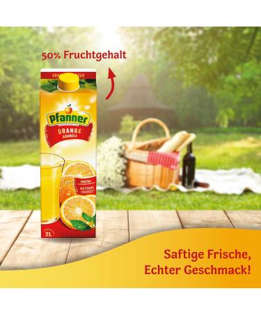 Buy Pfanner Orange Nectar - 2L | 50% Fruit Content & High Vitamin C | Delicious Orange Drink - Buy Online on SooperMarket.com