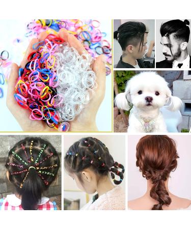 Hanyousheng 1000 Pcs Elastic Hair Bands Set with Topsy Tail Hair Tool - 1004 Piece Hair Elastic Bands for Braids, Ponytails, and Removal Tool - Buy Online on SooperMarket.com