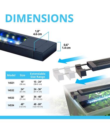 Fluval Aquasky 2.0 35W LED Aquarium Lighting | 48-60 Inches - Buy Online on SooperMarket.com