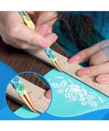 Craft Vinyl Weeding Tools Set - 2pcs Retractable Pin & Glitter Weeding Pens + Felt Squeegees for Adhesive Vinyl - Essential Craft Tool Kit - Buy Online on SooperMarket.com